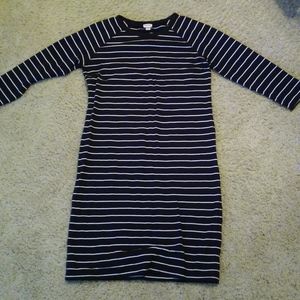 Merona | Black and White Striped Dress (NWOT)